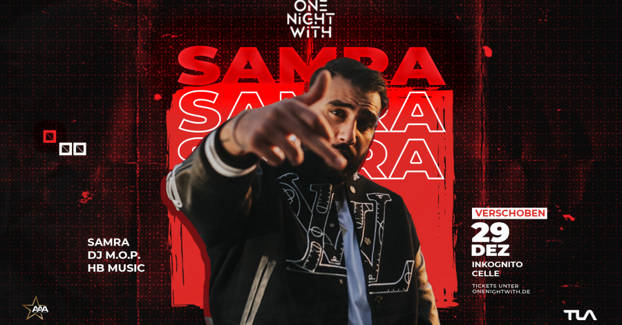 FR.29.12. ONE NIGHT WITH - SAMRA LIVE!